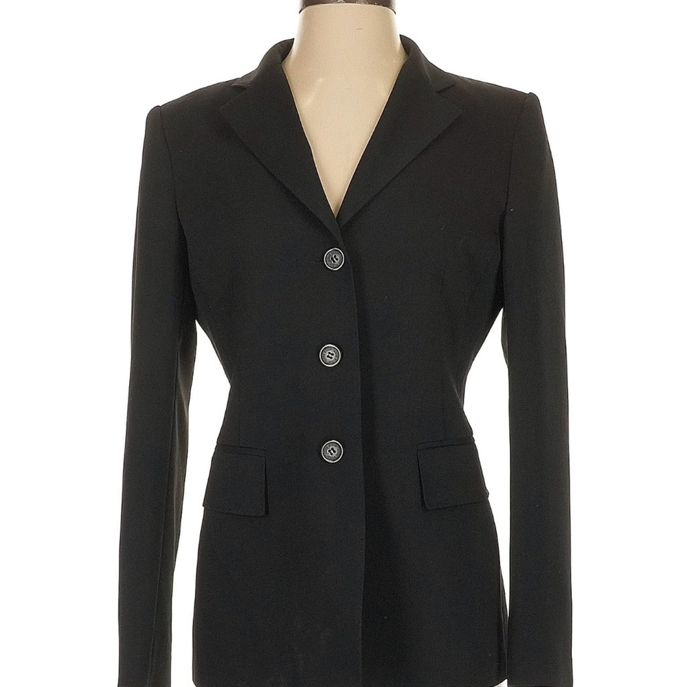 Anne Klein Black Women's Single-Breasted Tailored Blazer